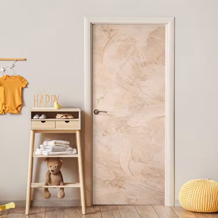 Deursticker - Textuur - Patroon - Abstract - Modern - Beige — 6