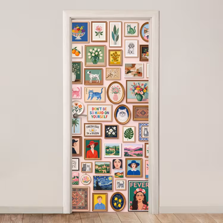 Deursticker - Kunst - Collectie - Decoratie - Modern - Kleurrijk — 1