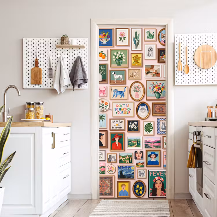 Deursticker - Kunst - Collectie - Decoratie - Modern - Kleurrijk — 7