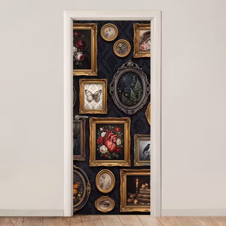 Deursticker - Kunst - Collectie - Vintage - Klassiek - Donker — 1