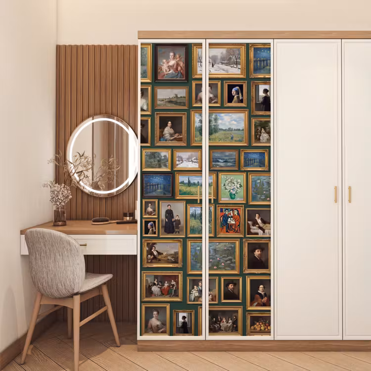 Deursticker - Kunst - Schilderijen - Collectie - Klassiek - Groen — 5