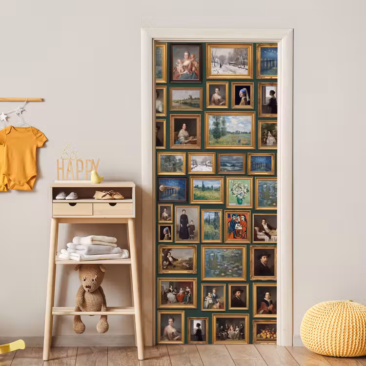 Deursticker - Kunst - Schilderijen - Collectie - Klassiek - Groen — 6