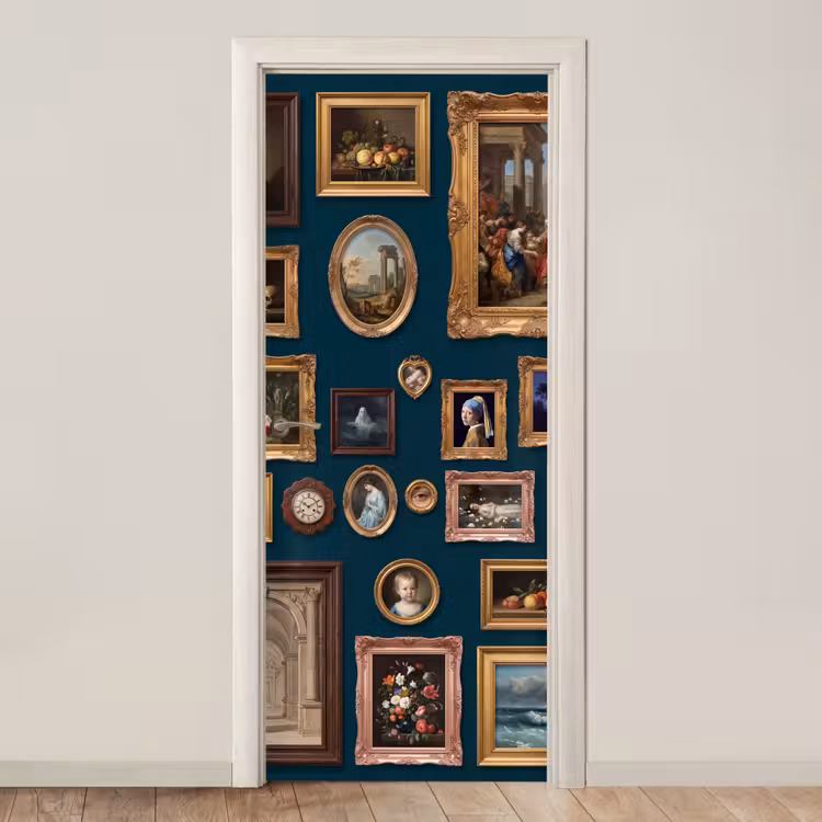 Deursticker - Kunst - Schilderijen - Decoratie - Klassiek - Groen — 1