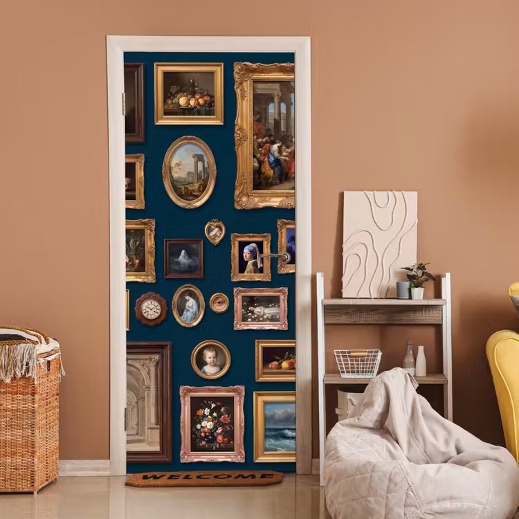 Deursticker - Kunst - Schilderijen - Decoratie - Klassiek - Groen — 2