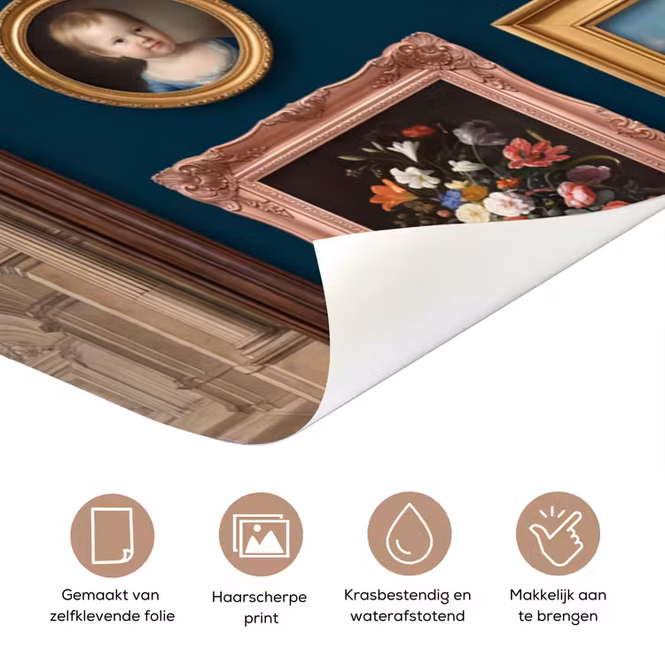 Deursticker - Kunst - Schilderijen - Decoratie - Klassiek - Groen — 3