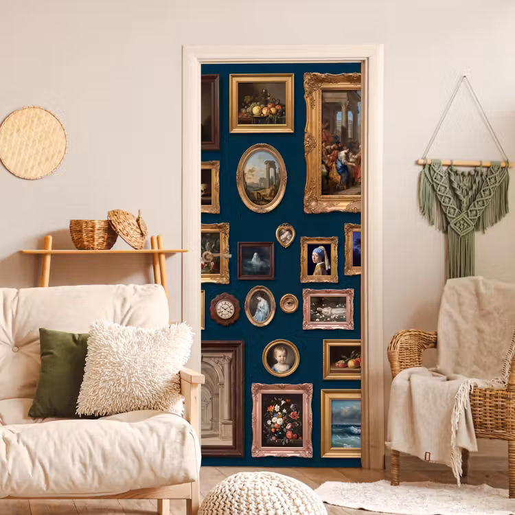 Deursticker - Kunst - Schilderijen - Decoratie - Klassiek - Groen — 4