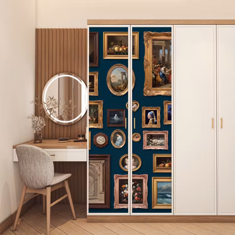 Deursticker - Kunst - Schilderijen - Decoratie - Klassiek - Groen — 5