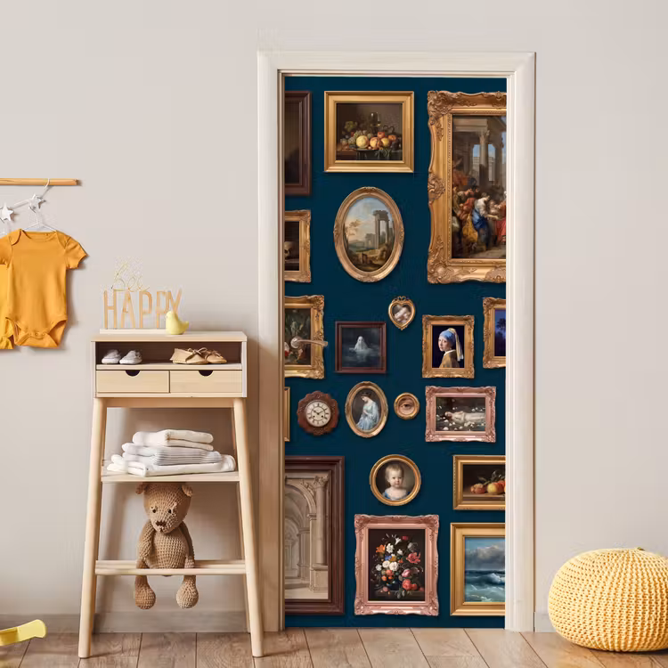 Deursticker - Kunst - Schilderijen - Decoratie - Klassiek - Groen — 6