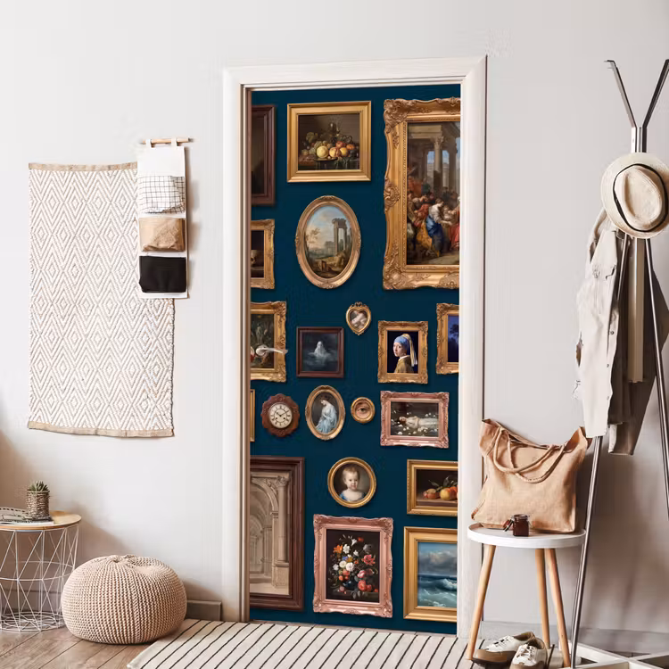 Deursticker - Kunst - Schilderijen - Decoratie - Klassiek - Groen — 8