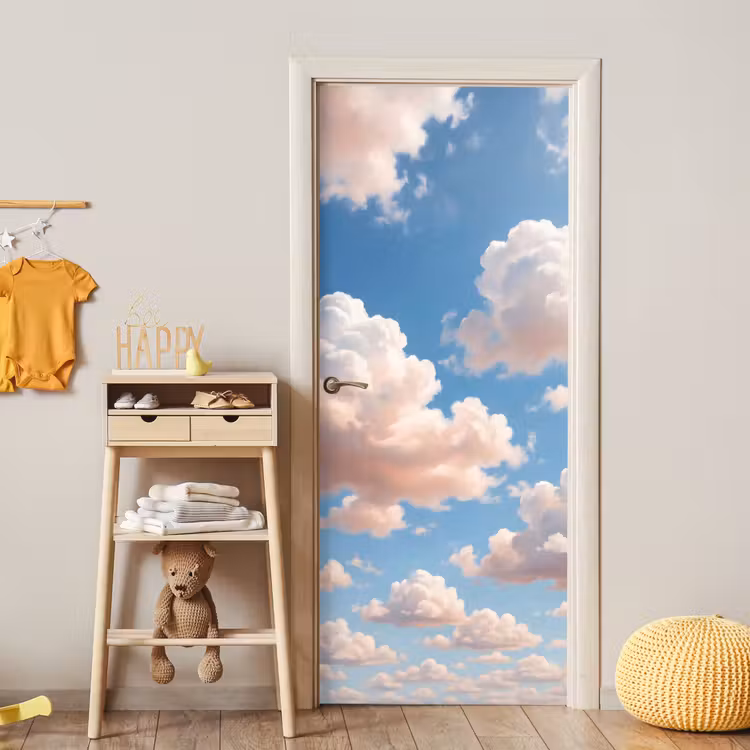 Deursticker - Wolken - Hemel - Natuur - Licht - Blauw — 6