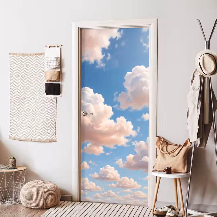 Deursticker - Wolken - Hemel - Natuur - Licht - Blauw — 8