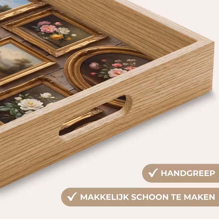 Dienblad - Bloemen - Rozen - Klassiek - Vaas - Kleurrijk — 5