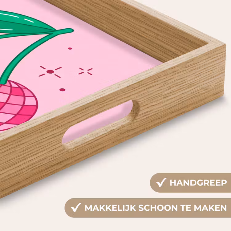 Dienblad - Decoratie - Disco-bal - Feest - Roze — 5