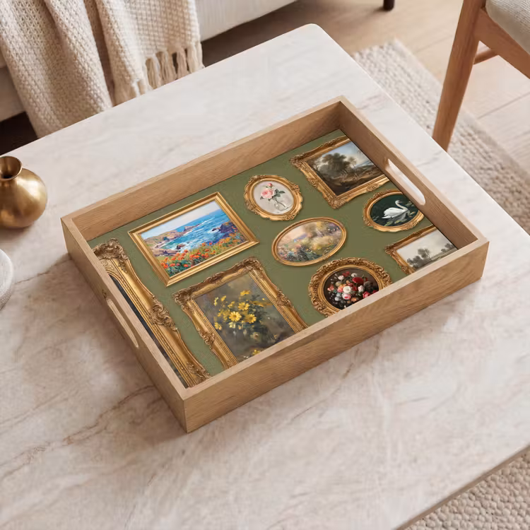 Dienblad - Hert - Bos - Natuur - Klassiek - Dieren — 2