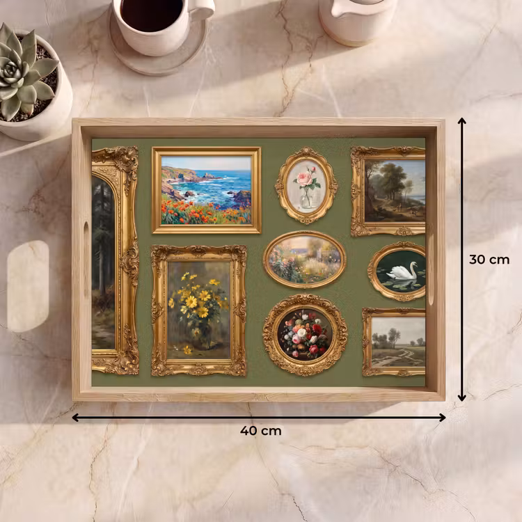 Dienblad - Hert - Bos - Natuur - Klassiek - Dieren — 9