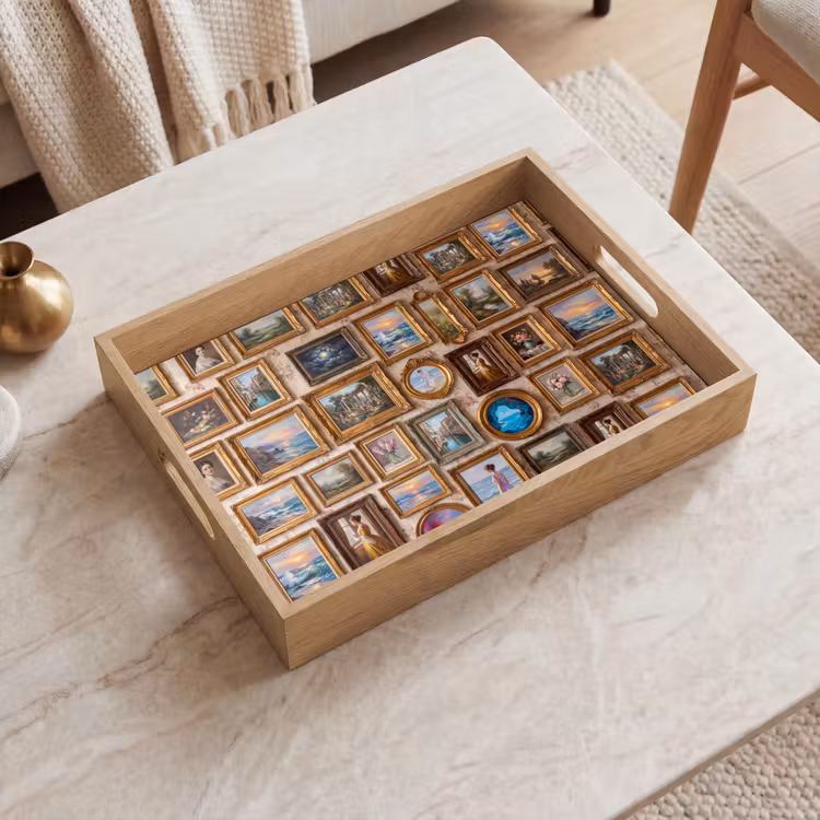 Dienblad - Interieur - Kunst - Collectie - Klassiek - Goud — 2