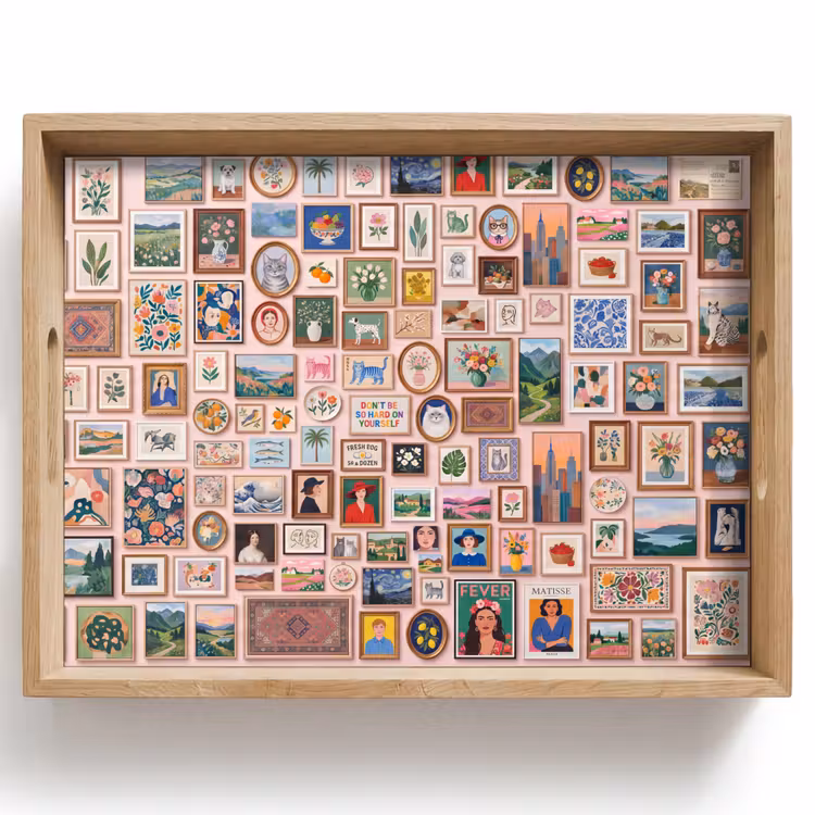 Dienblad - Kunst - Collectie - Decoratie - Modern - Kleurrijk — 1