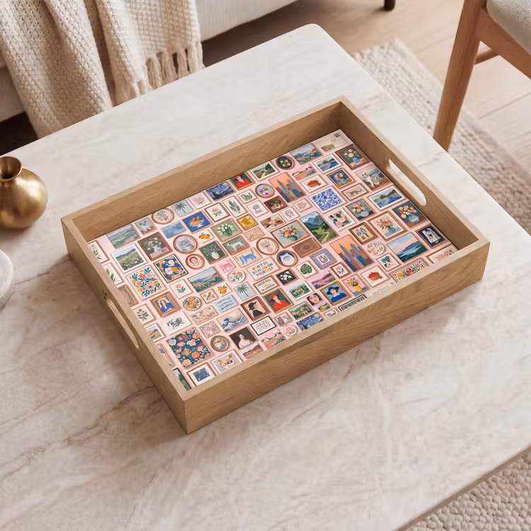Dienblad - Kunst - Collectie - Decoratie - Modern - Kleurrijk — 2