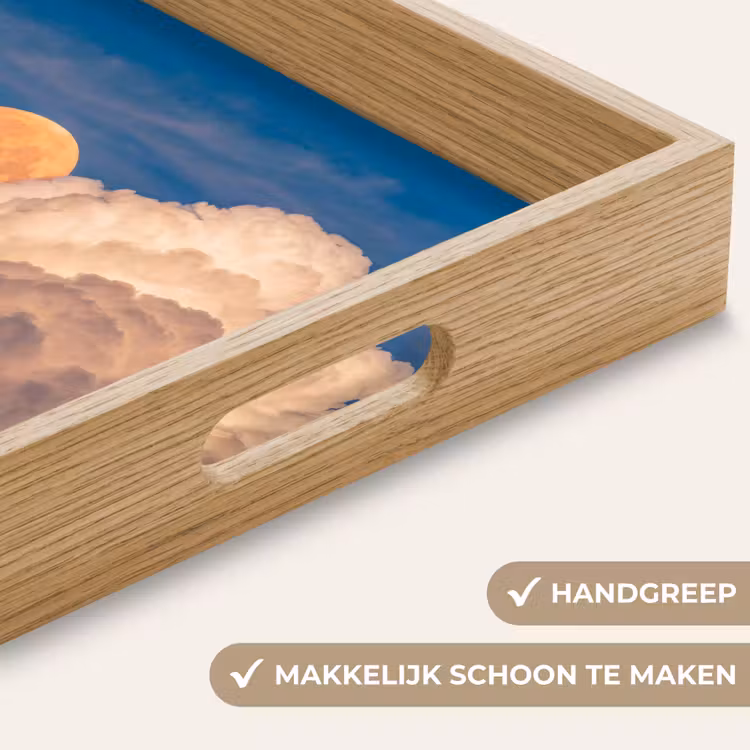Dienblad - Maan - Wolken - Natuur - Oranje — 5