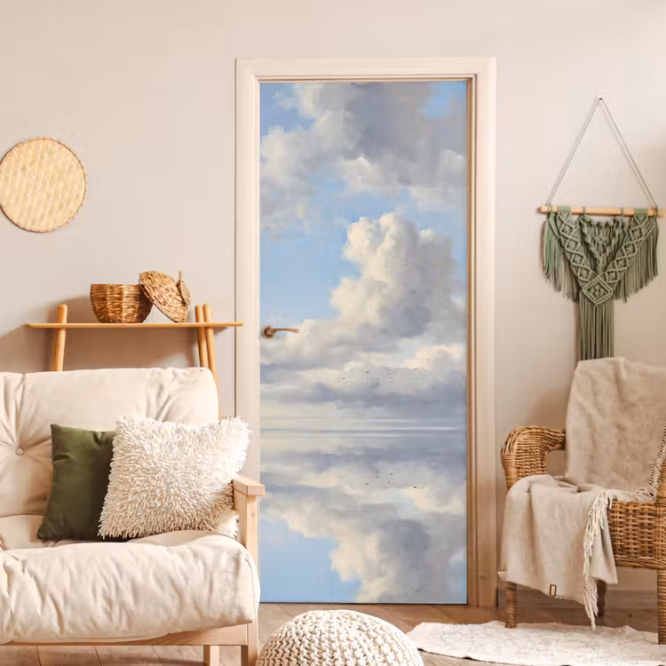Deursticker - Lucht - Wolken - Natuur - Klassiek - Blauw — 4