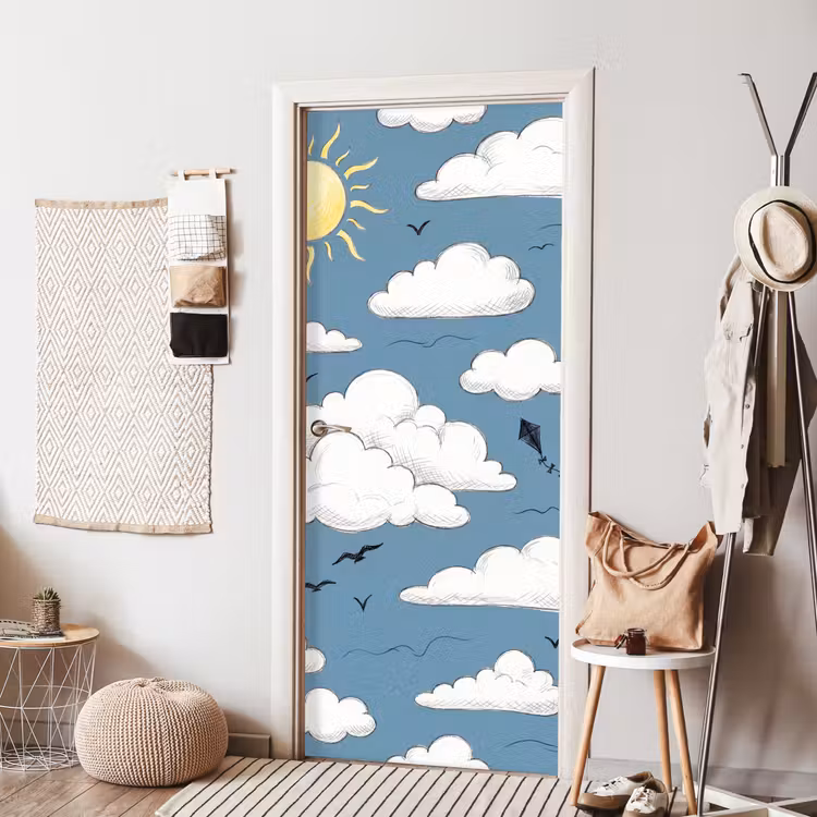 Deursticker - Lucht - Zon - Wolken - Natuur - Blauw — 8