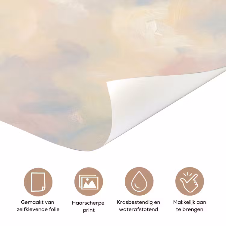 Deursticker - Vogel - Vliegend - Lucht - Modern - Pastel — 3