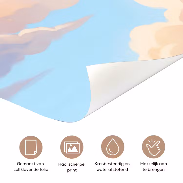 Deursticker - Wolken - Lucht - Natuur - Blauw — 3