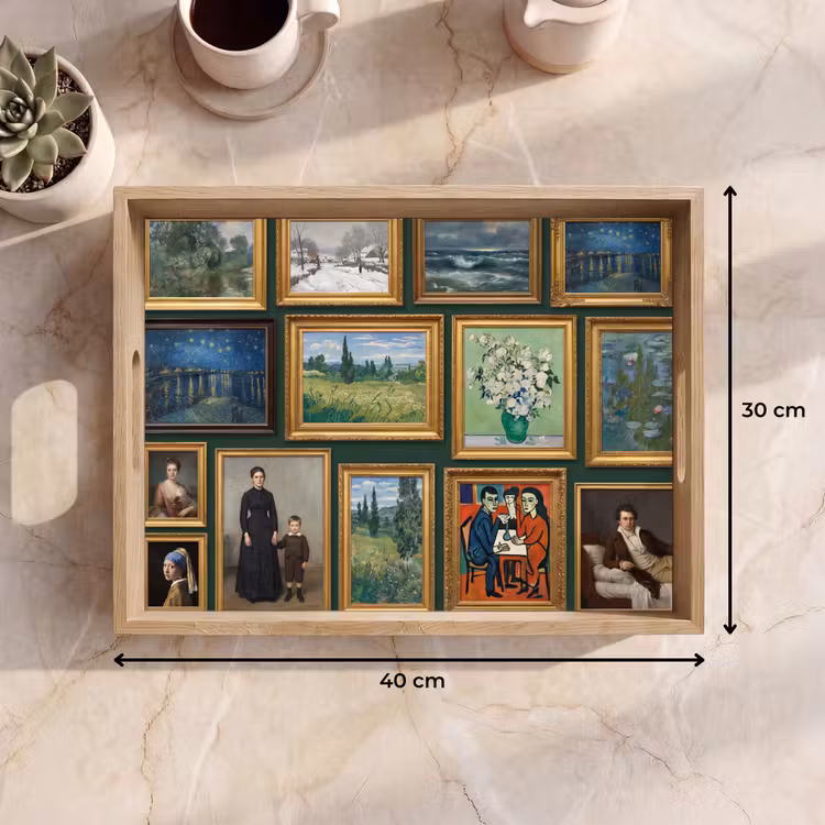 Dienblad - Kunst - Schilderijen - Collectie - Klassiek - Groen — 9
