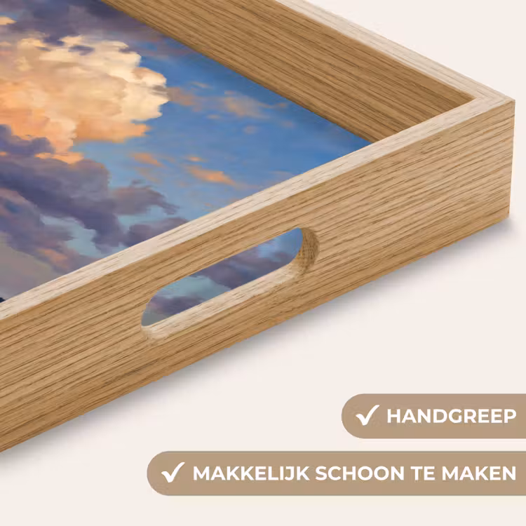 Dienblad - Lucht - Wolken - Landschap - Modern - Oranje — 5