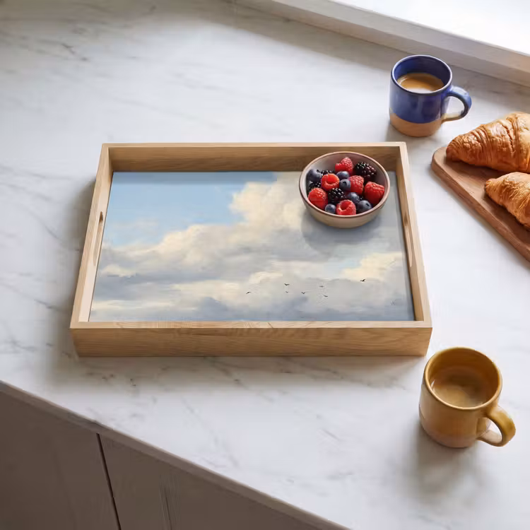 Dienblad - Lucht - Wolken - Natuur - Klassiek - Blauw — 4