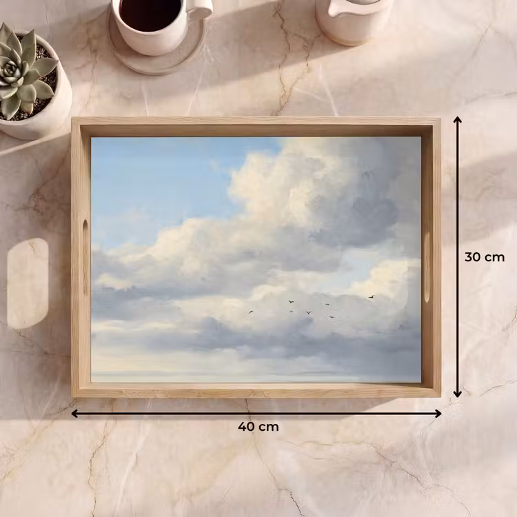 Dienblad - Lucht - Wolken - Natuur - Klassiek - Blauw — 9