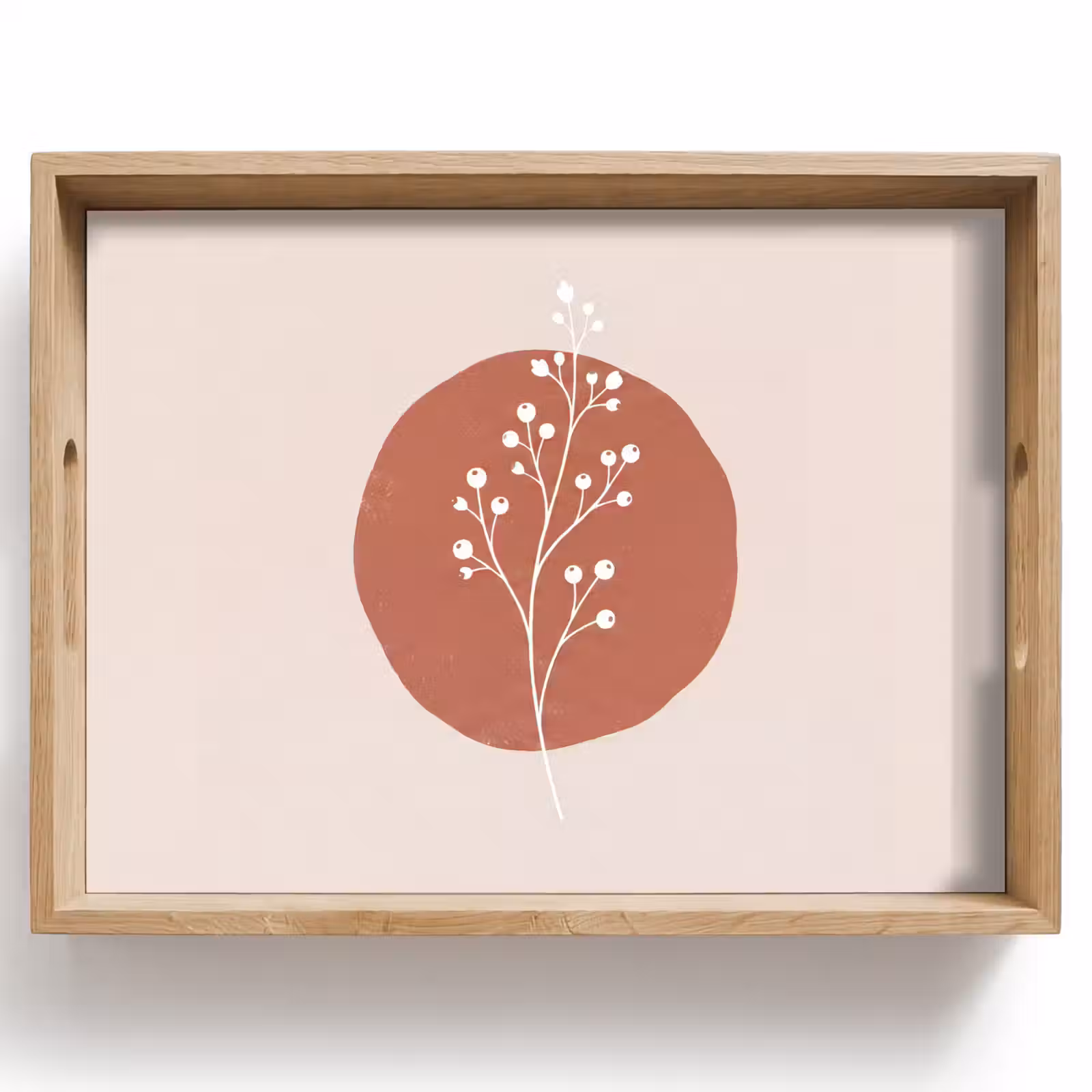 Dienblad - Plant - Tak - Abstract - Modern - Wit — 1