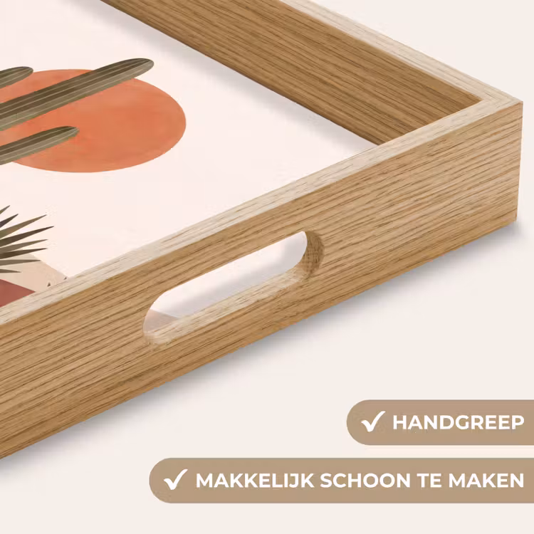 Dienblad - Cactus - Duinen - Modern - Landschap - Groen — 5