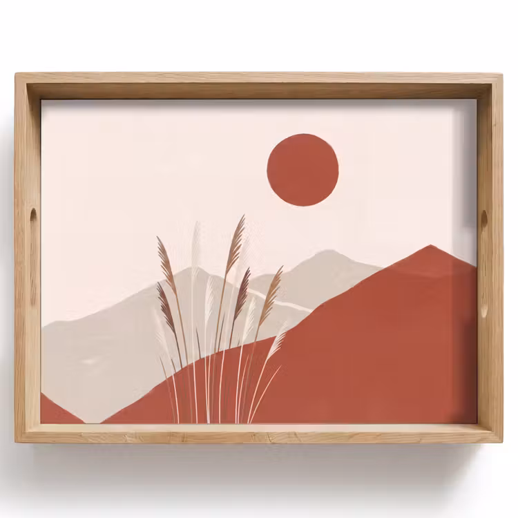 Dienblad - Gras - Landschap - Natuur - Abstract - Beige — 1