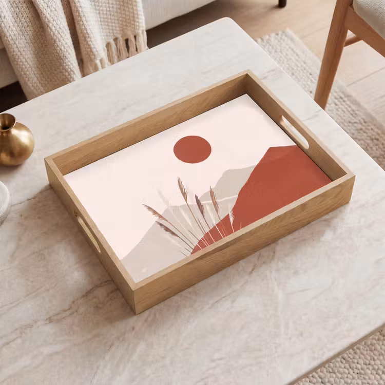 Dienblad - Gras - Landschap - Natuur - Abstract - Beige — 2