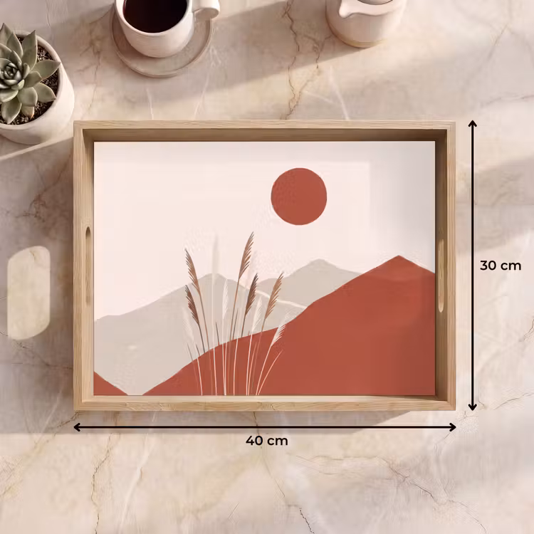 Dienblad - Gras - Landschap - Natuur - Abstract - Beige — 9