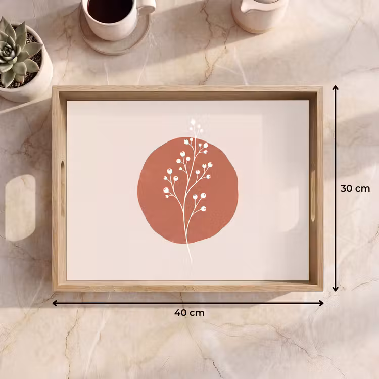 Dienblad - Plant - Tak - Abstract - Modern - Wit — 9