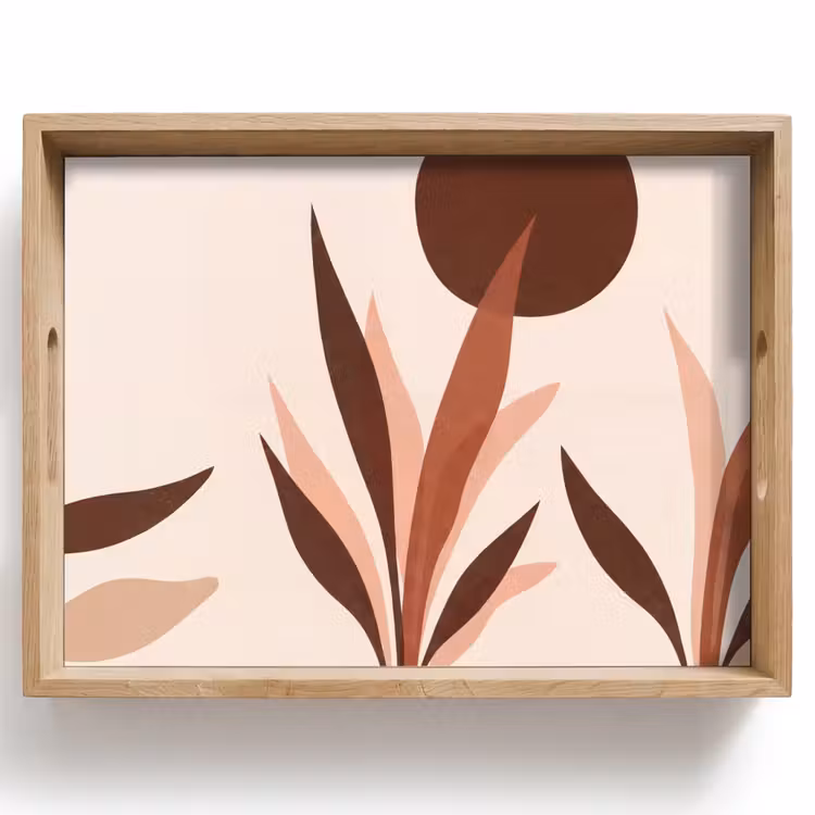 Dienblad - Planten - Abstract - Natuur - Bruin — 1