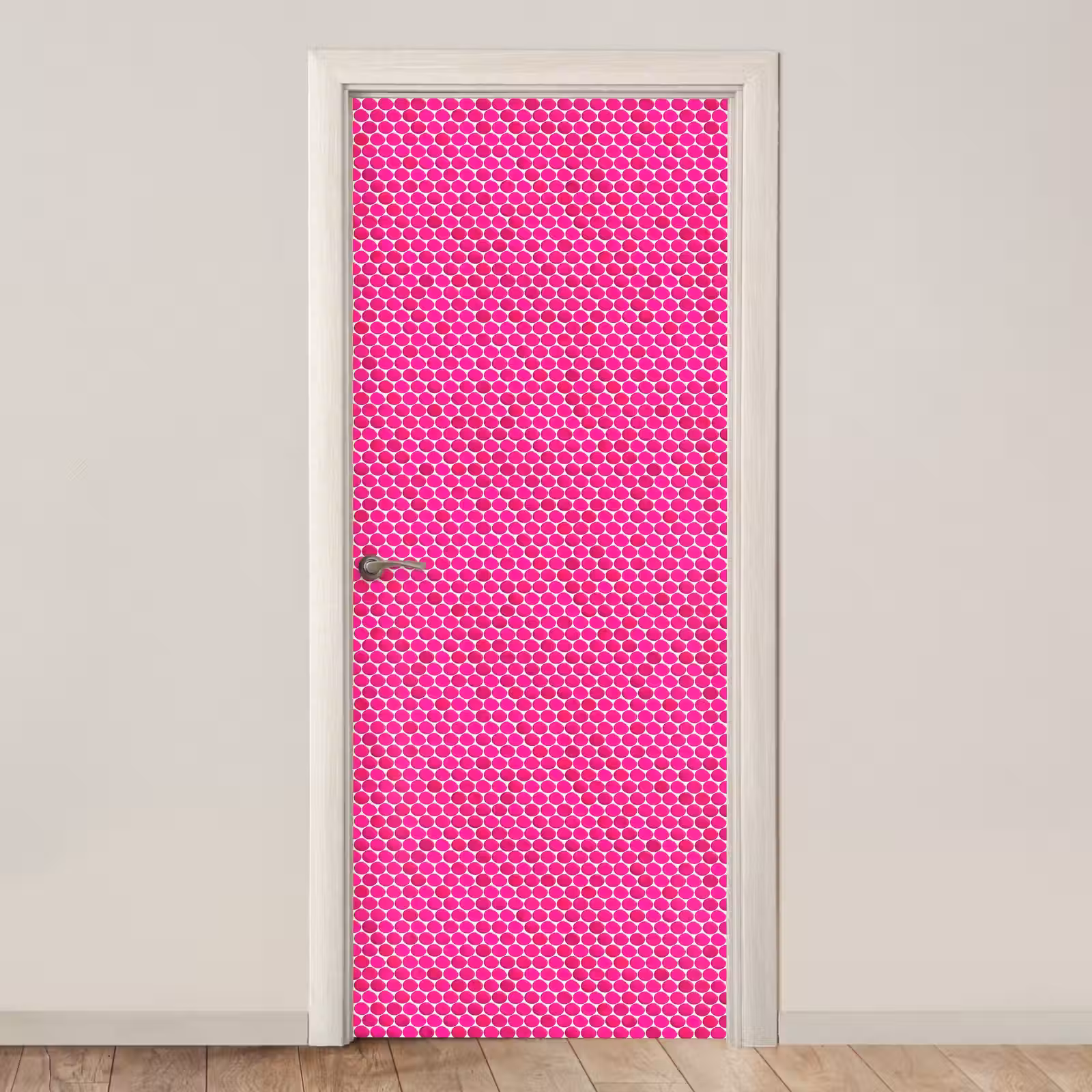 Deursticker - Penny - Mozaïek - Felroze — 1