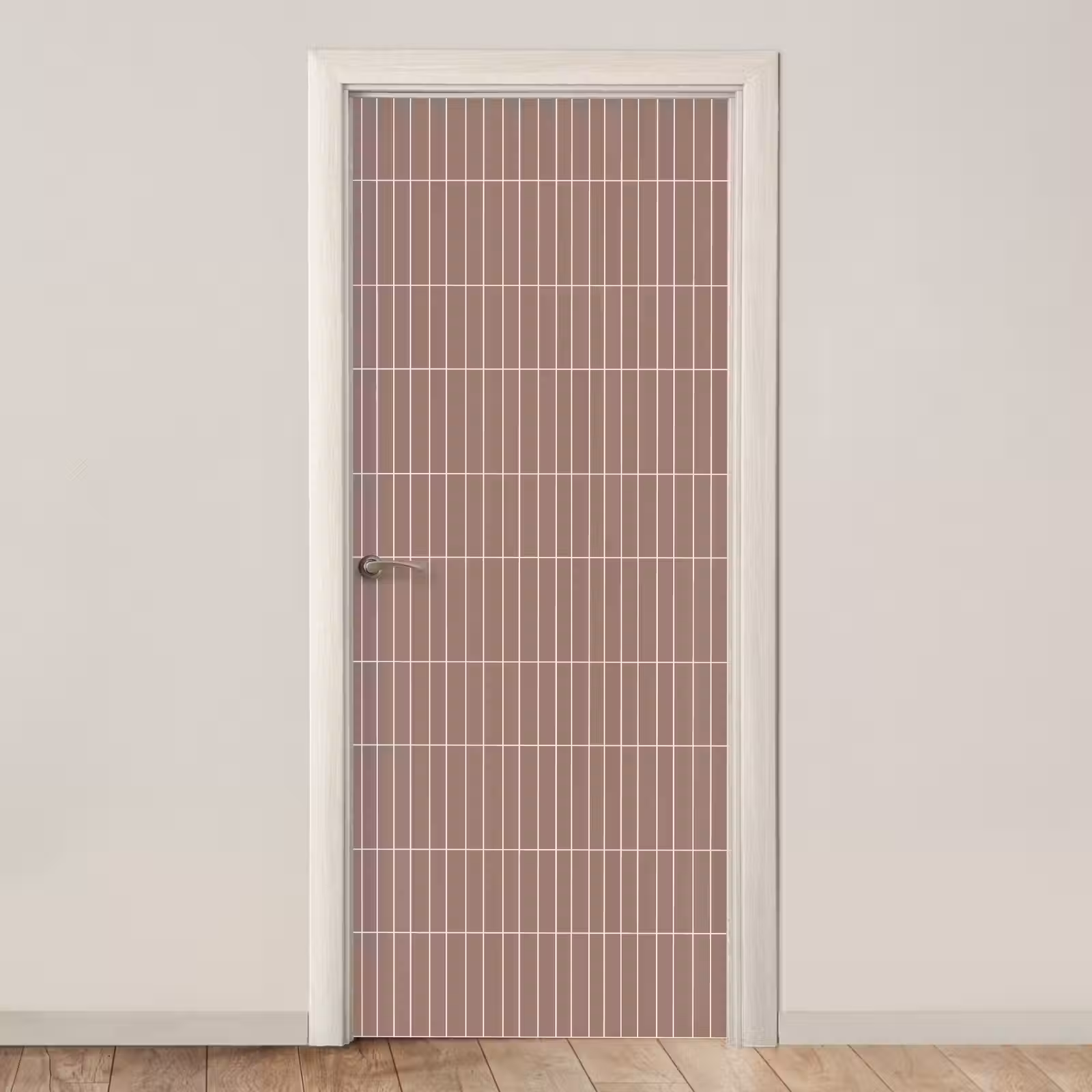 Deursticker - Verticaal - Wandtegel - Terracotta — 1