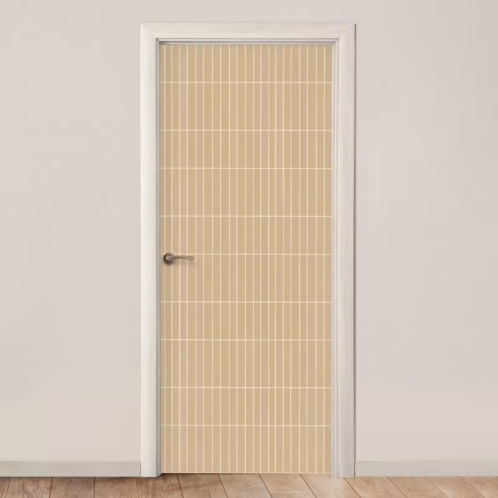 Deursticker - Verticaal - Wandtegel - Zand - Beige — 1