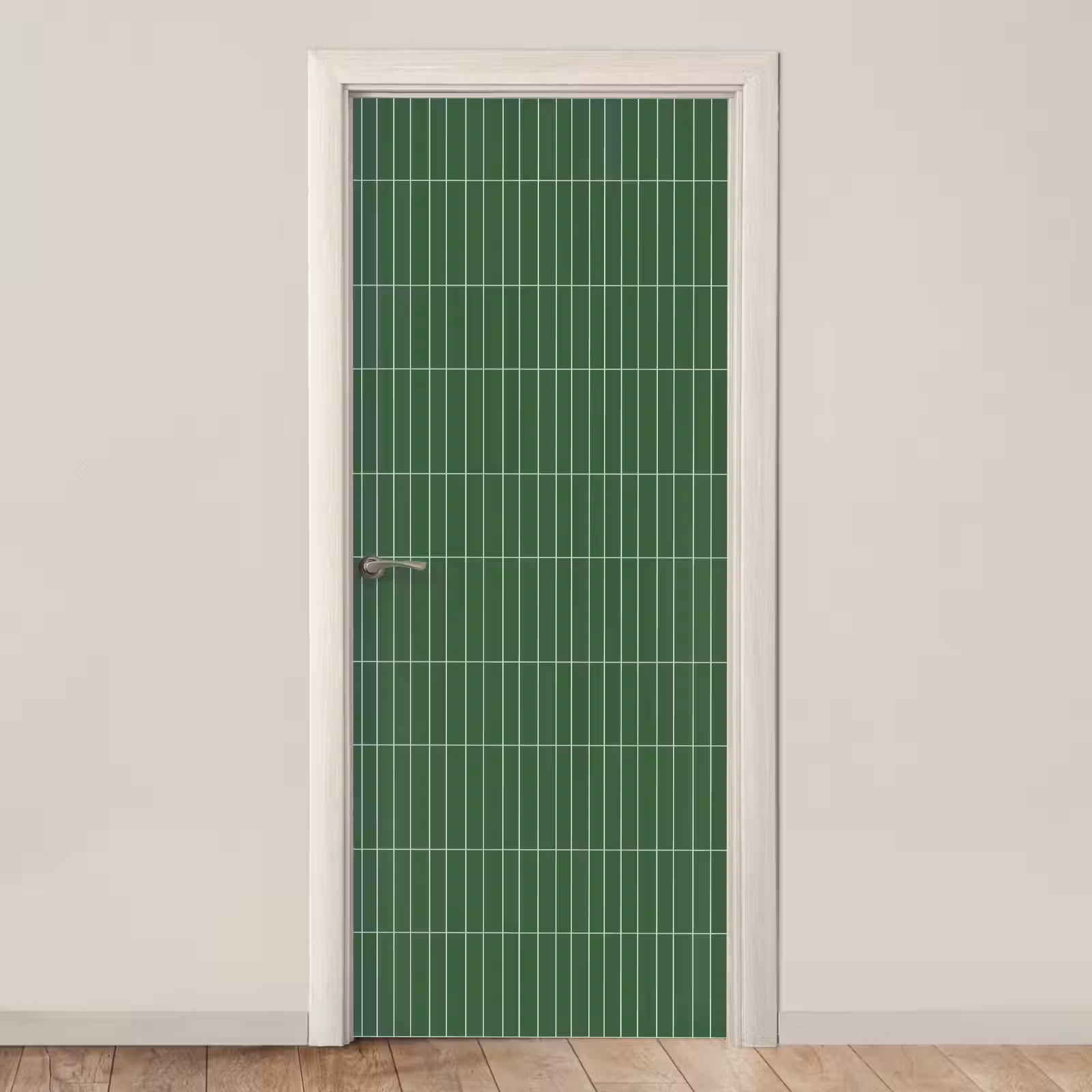 Deursticker - Wandtegel - Verticaal - Donkergroen — 1