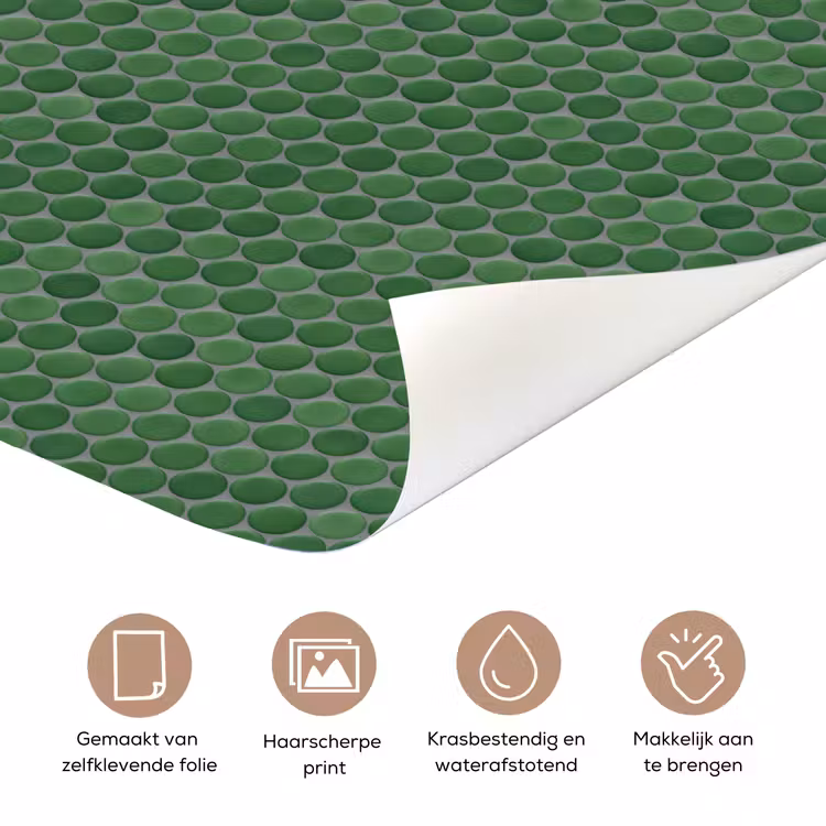 Deursticker - Penny - Mozaïek - Bosgroen - Green — 3