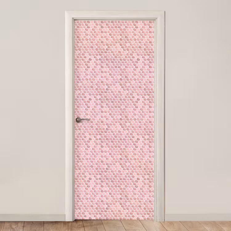 Deursticker - Penny - Mozaïek - Lichtroze — 1