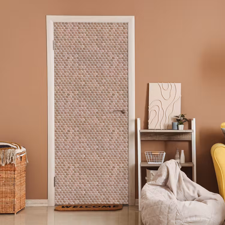 Deursticker - Penny - Mozaïek - Oudroze - Terracotta — 2