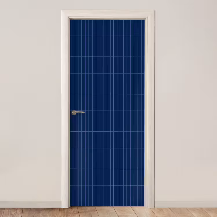 Deursticker - Tegels - Langwerpig - Blauw — 1