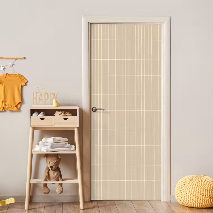 Deursticker - Verticaal - Wandtegel - Crème - Beige — 6