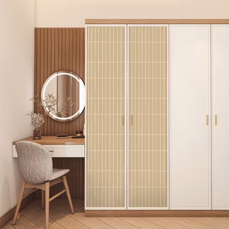 Deursticker - Verticaal - Wandtegel - Zand - Beige — 5