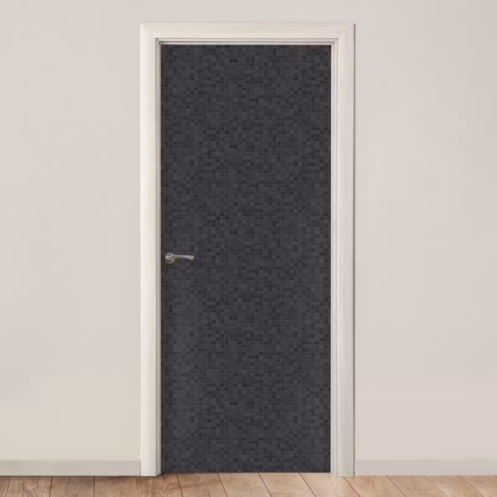 Deursticker - Mozaïek - Patroon - Zwart — 1