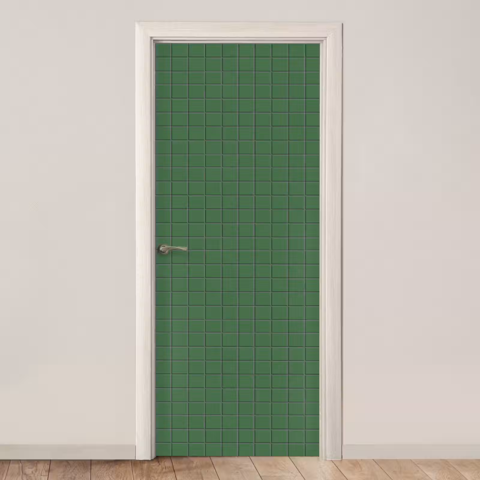 Deursticker - Patroon - Tegels - Groen — 1